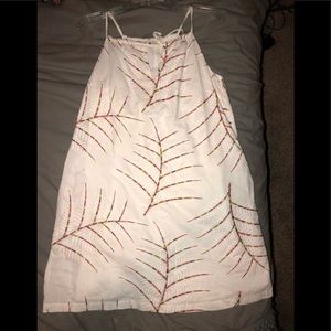 NWOT Impeccable Pig -White / Multicolor Palm Dress